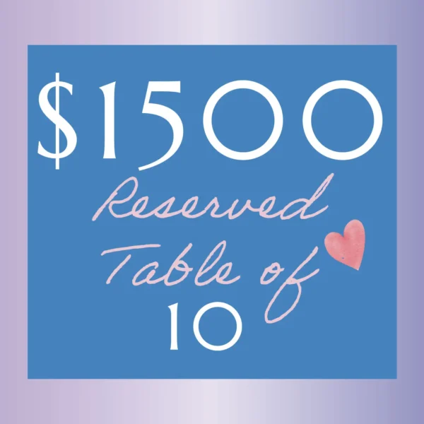Reserved Table of 10